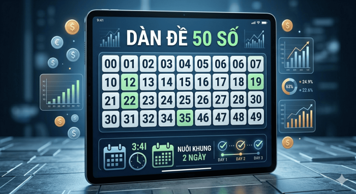 Phân Tích Xác Suất Dàn 50 Số Khung 2 Ngày